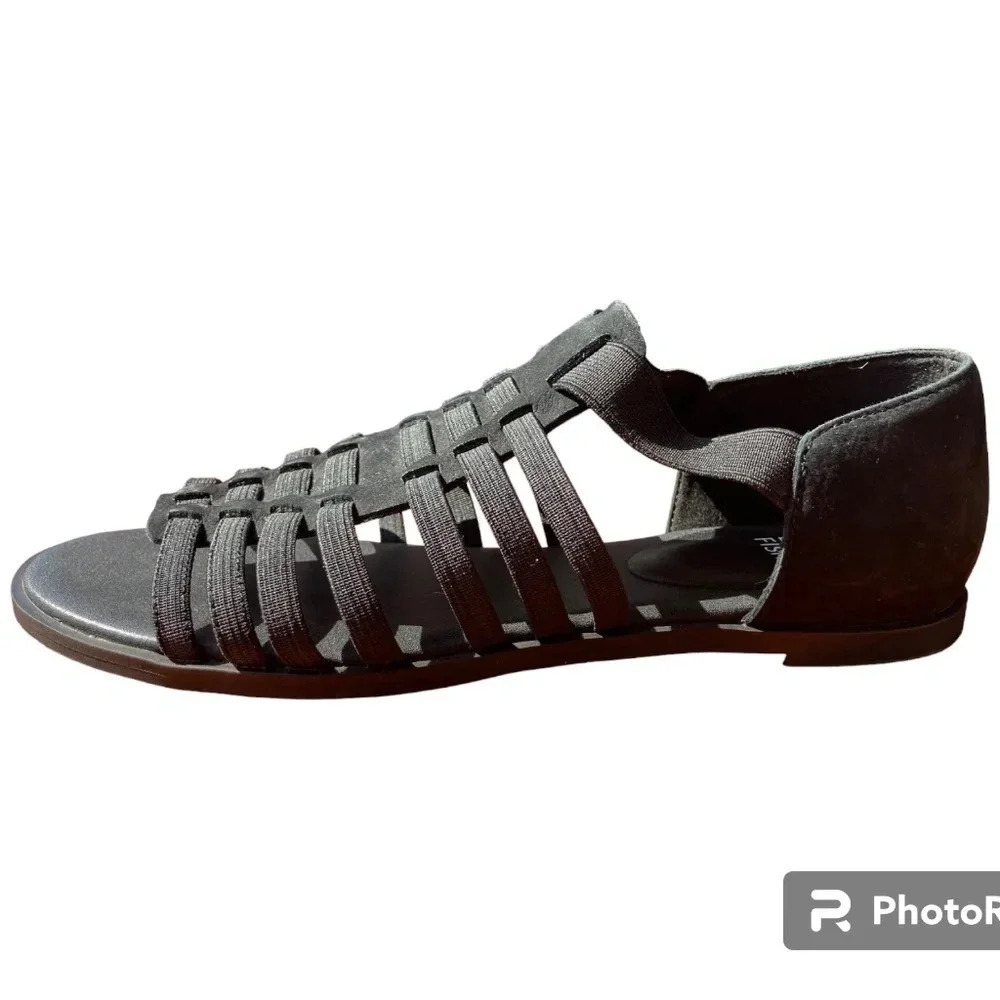 NWOT Eileen Fisher Rato Stretch Black Sandal Sz‎ 6.5